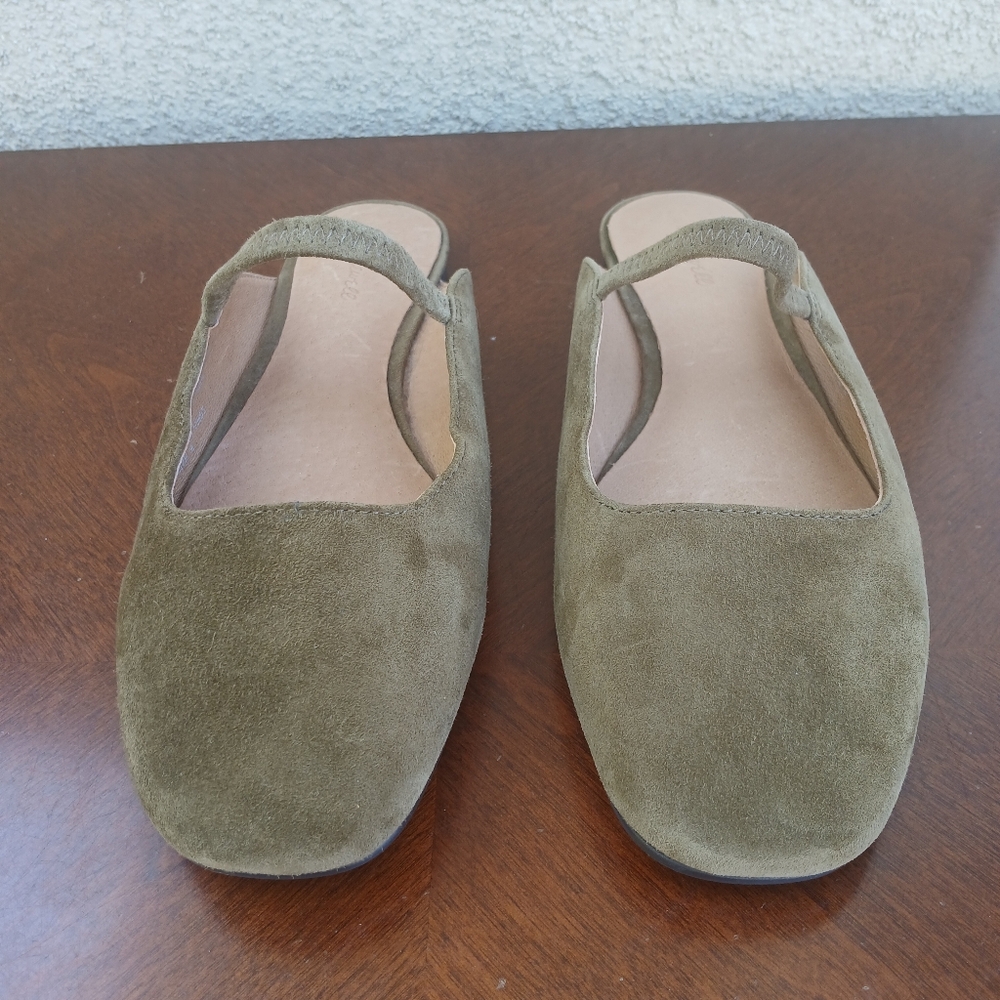 Madewell Olive Suede Mary Jane Flats - Picture 11 of 12
